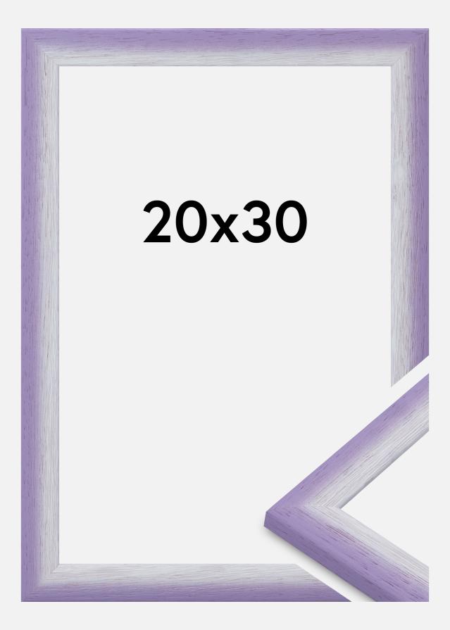 Moldura Cornwall Vidro acrílico Lilás claro 20x30 cm