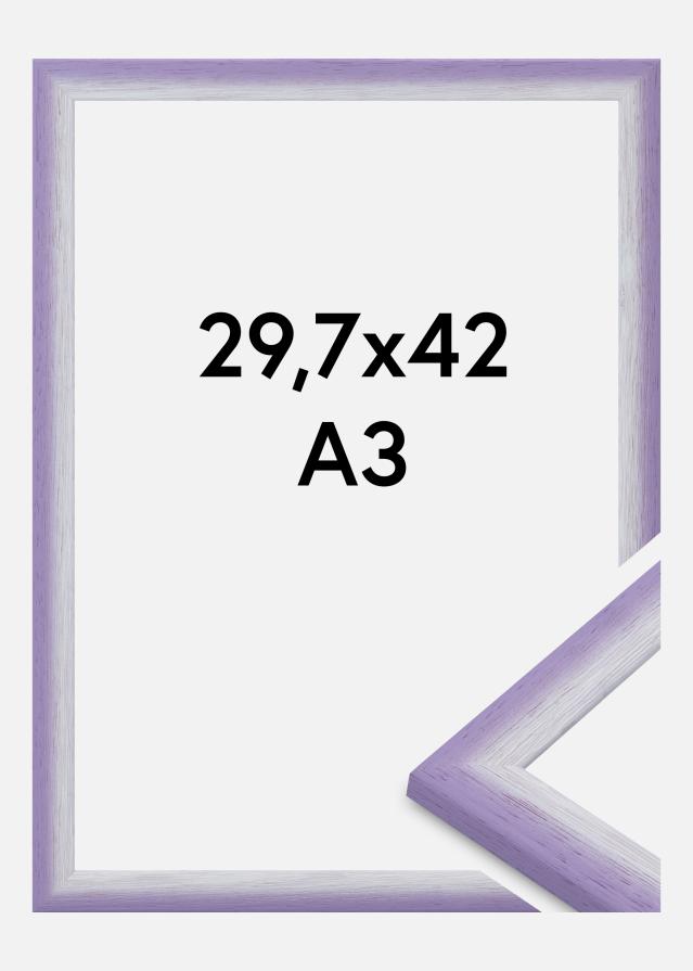 Moldura Cornwall Vidro acrílico Lilás claro 29,7x42 cm (A3)