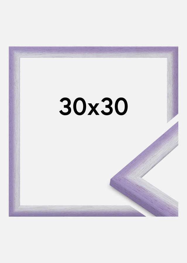 Moldura Cornwall Vidro acrílico Lilás claro 30x30 cm