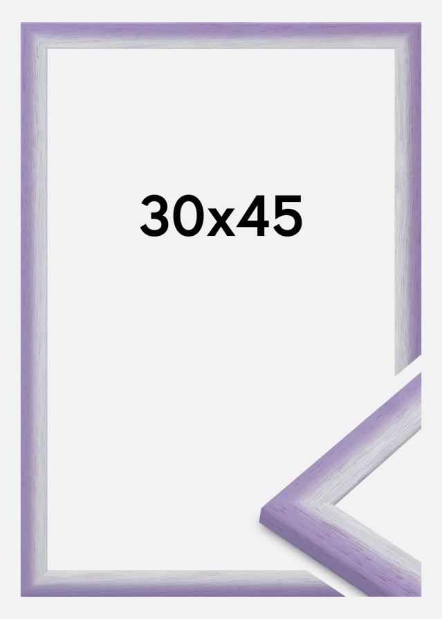 Moldura Cornwall Vidro acrílico Lilás claro 30x45 cm
