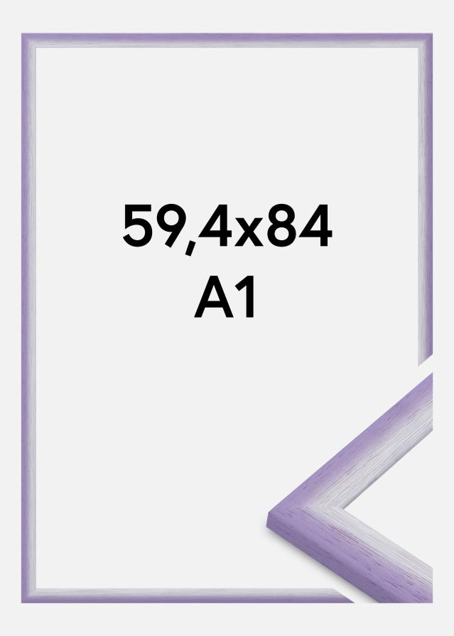 Moldura Cornwall Vidro acrílico Lilás claro 59,4x84,1 cm (A1)