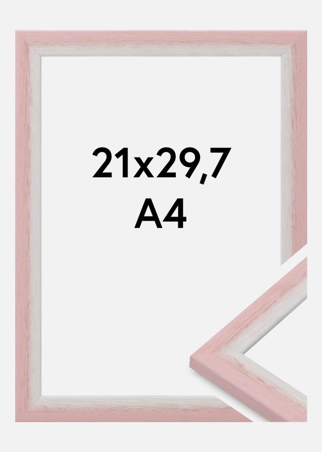 Moldura Cornwall Vidro acrílico Rosa 21x29,7 cm (A4)