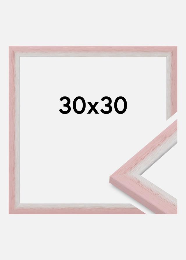 Moldura Cornwall Vidro acrílico Rosa 30x30 cm