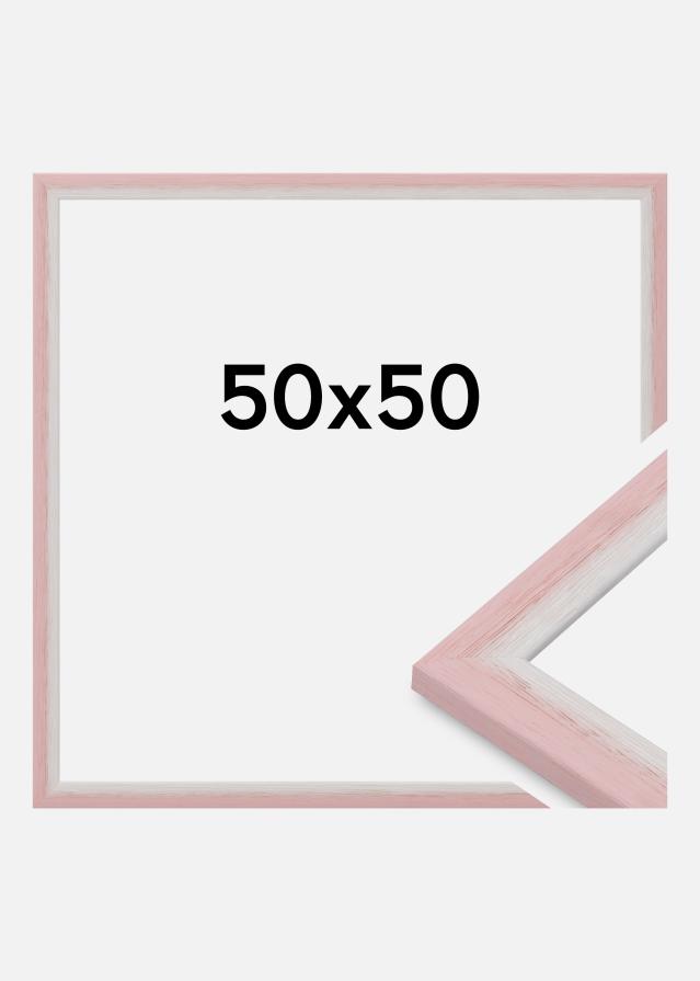 Moldura Cornwall Vidro acrílico Rosa 50x50 cm