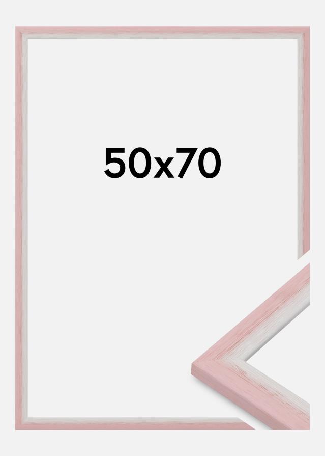 Moldura Cornwall Vidro acrílico Rosa 50x70 cm