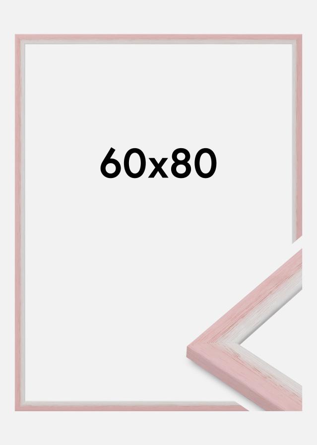 Moldura Cornwall Vidro acrílico Rosa 60x80 cm