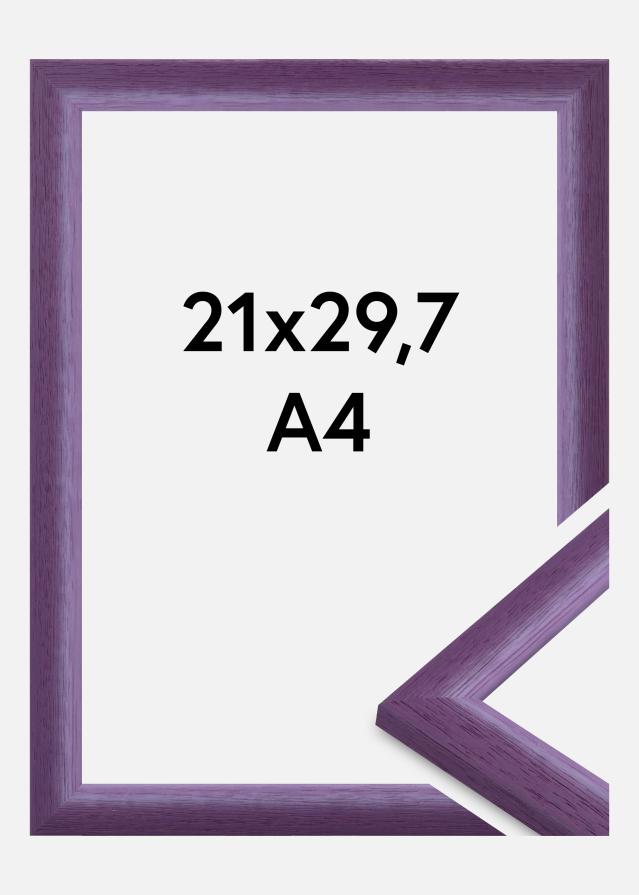 Moldura Cornwall Vidro acrílico Roxo 21x29,7 cm (A4)