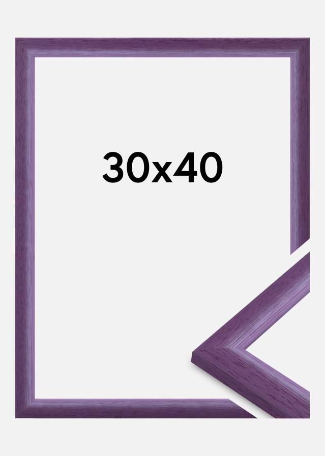 Moldura Cornwall Vidro acrílico Lilás 30x40 cm