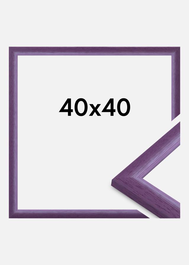 Moldura Cornwall Vidro acrílico Lilás 40x40 cm