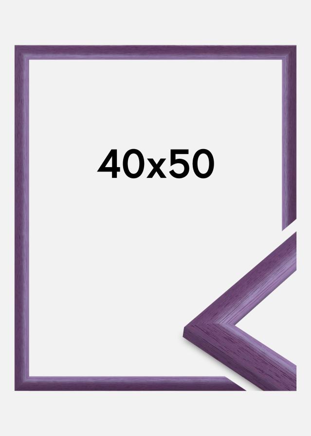 Moldura Cornwall Vidro acrílico Lilás 40x50 cm