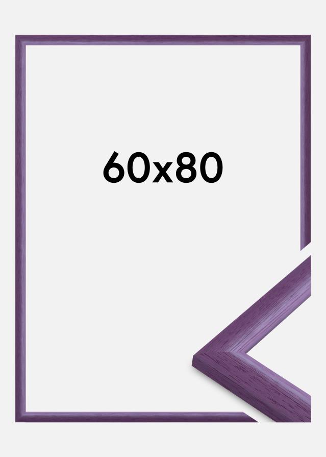 Moldura Cornwall Vidro acrílico Lilás 60x80 cm