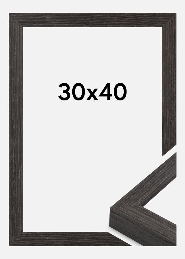 Moldura Cotswold Vidro acrílico Cinzento 30x40 cm