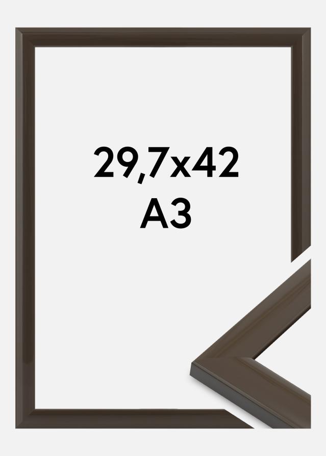 Moldura Dorset Vidro acrílico Cinzento escuro 29,7x42 cm (A3)