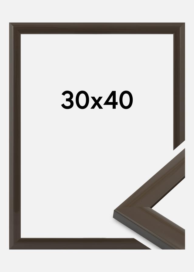 Moldura Dorset Vidro acrílico Cinzento escuro 30x40 cm