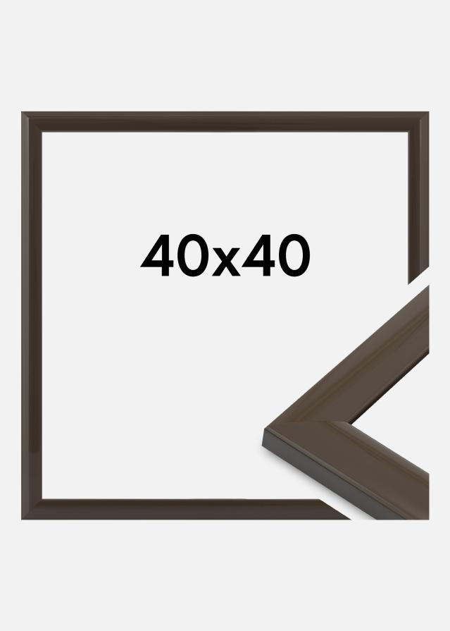 Moldura Dorset Vidro acrílico Cinzento escuro 40x40 cm