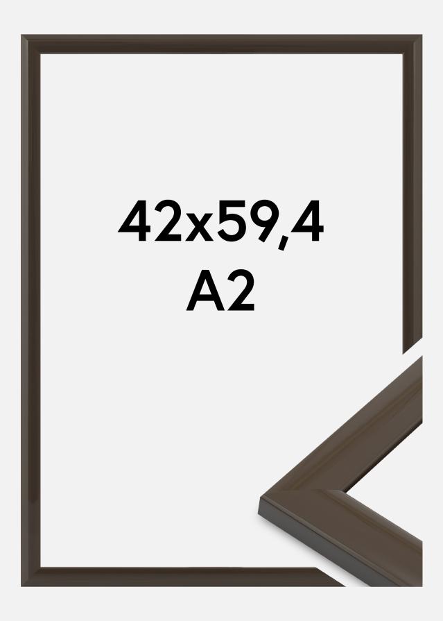 Moldura Dorset Vidro acrílico Cinzento escuro 42x59,4 cm (A2)