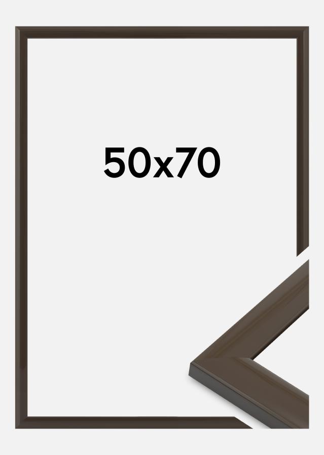 Moldura Dorset Vidro acrílico Cinzento escuro 50x70 cm