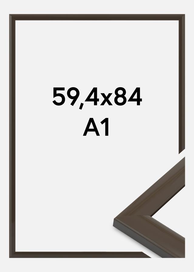 Moldura Dorset Vidro acrílico Cinzento escuro 59,4x84,1 cm (A1)