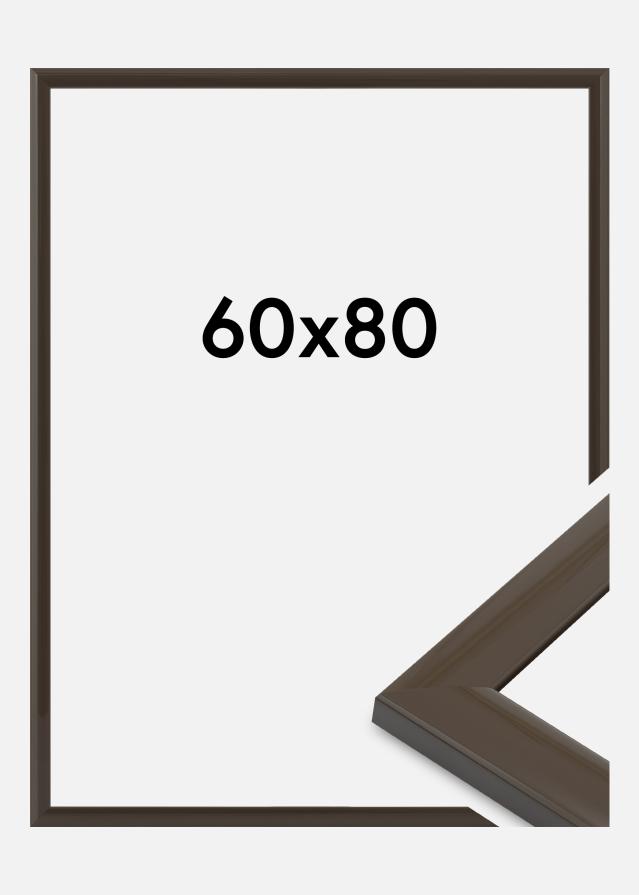 Moldura Dorset Vidro acrílico Cinzento escuro 60x80 cm