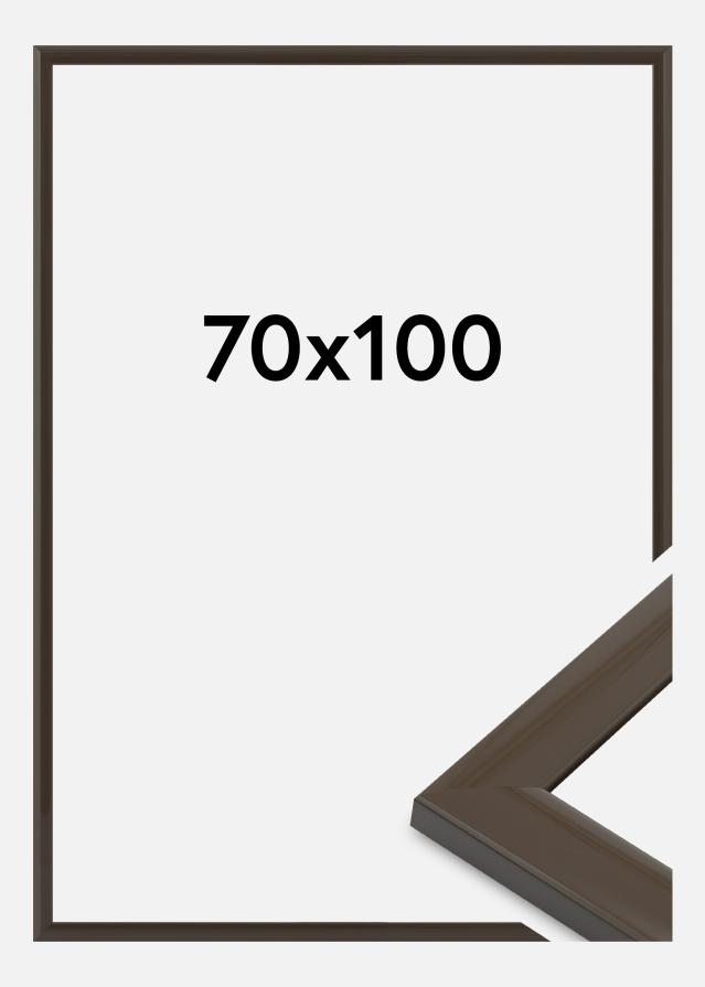 Moldura Dorset Vidro acrílico Cinzento escuro 70x100 cm