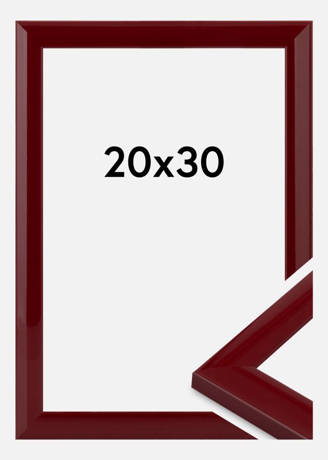 Moldura Dorset Vidro acrílico Vermelho escuro 20x30 cm