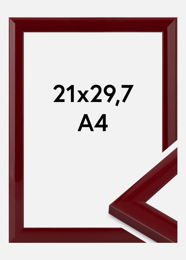 Moldura Dorset Vidro acrílico Vermelho escuro 21x29,7 cm (A4)