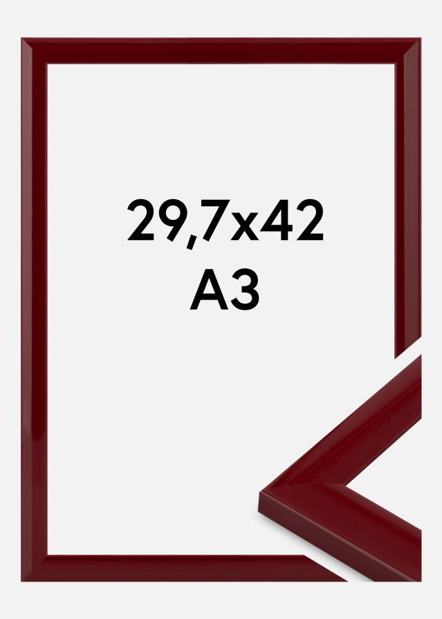 Moldura Dorset Vidro acrílico Vermelho escuro 29,7x42 cm (A3)