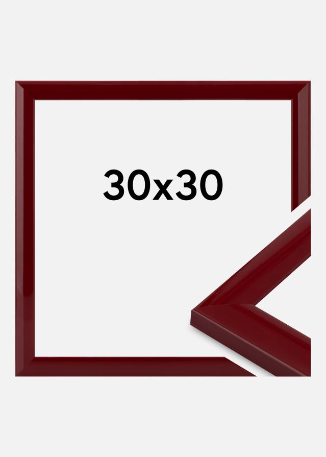 Moldura Dorset Vidro acrílico Vermelho escuro 30x30 cm