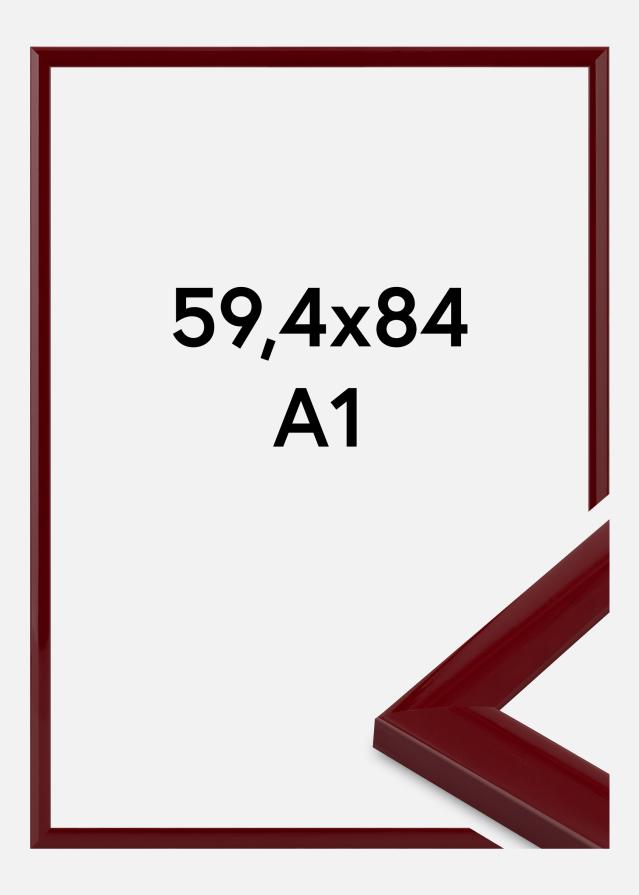 Moldura Dorset Vidro acrílico Vermelho escuro 59,4x84,1 cm (A1)