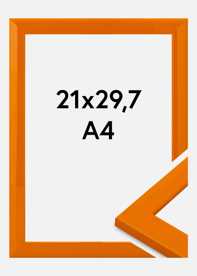 Moldura Dorset Vidro acrílico Laranja 21x29,7 cm (A4)