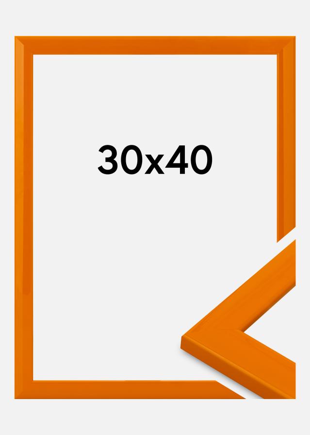 Moldura Dorset Vidro acrílico Laranja 30x40 cm