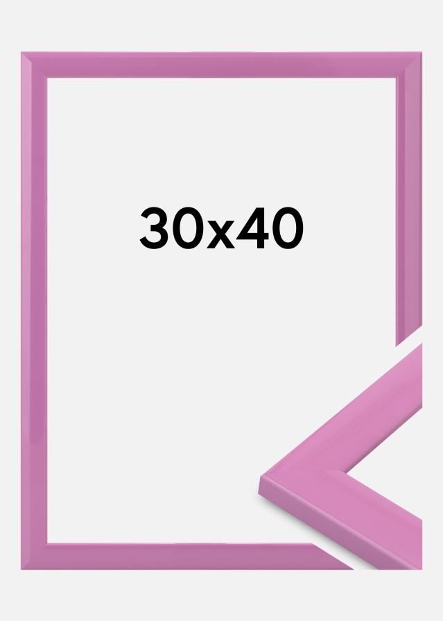 Moldura Dorset Vidro acrílico Rosa 30x40 cm