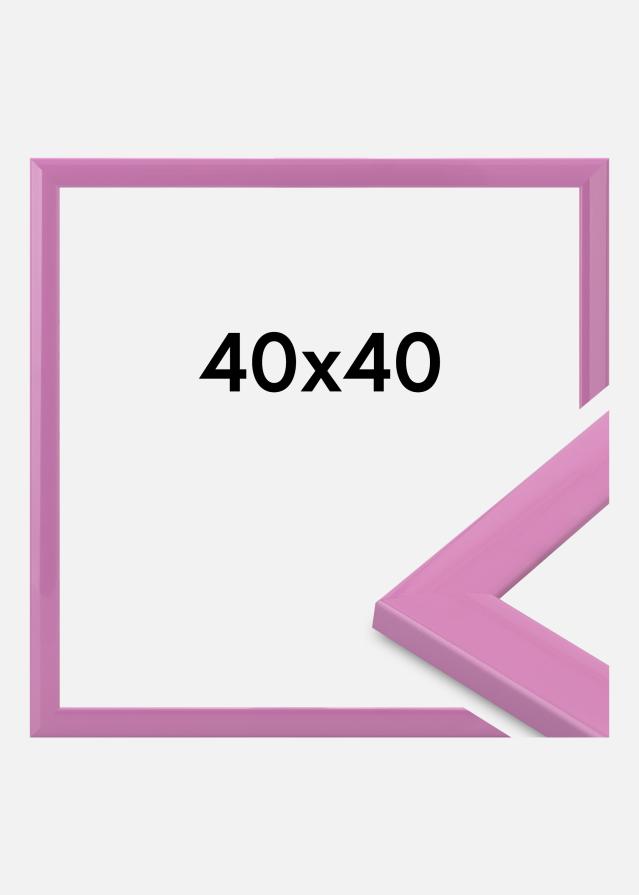 Moldura Dorset Vidro acrílico Rosa 40x40 cm
