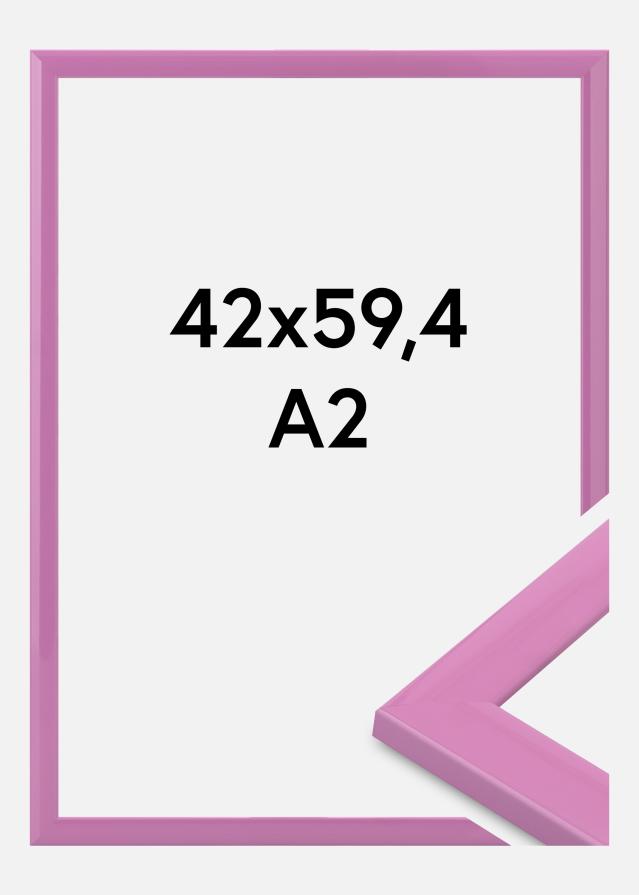 Moldura Dorset Vidro acrílico Rosa 42x59,4 cm (A2)