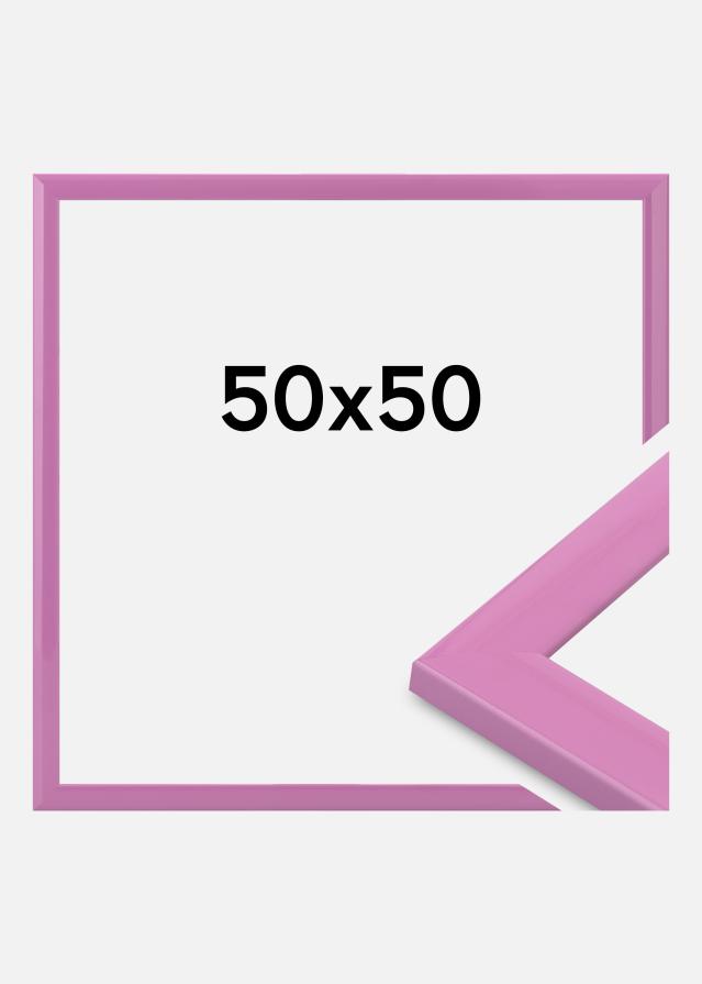 Moldura Dorset Vidro acrílico Rosa 50x50 cm
