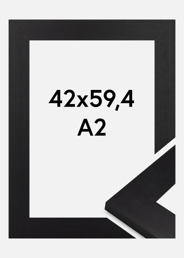 Moldura Dover Vidro acrílico Preto 42x59,4 cm (A2)