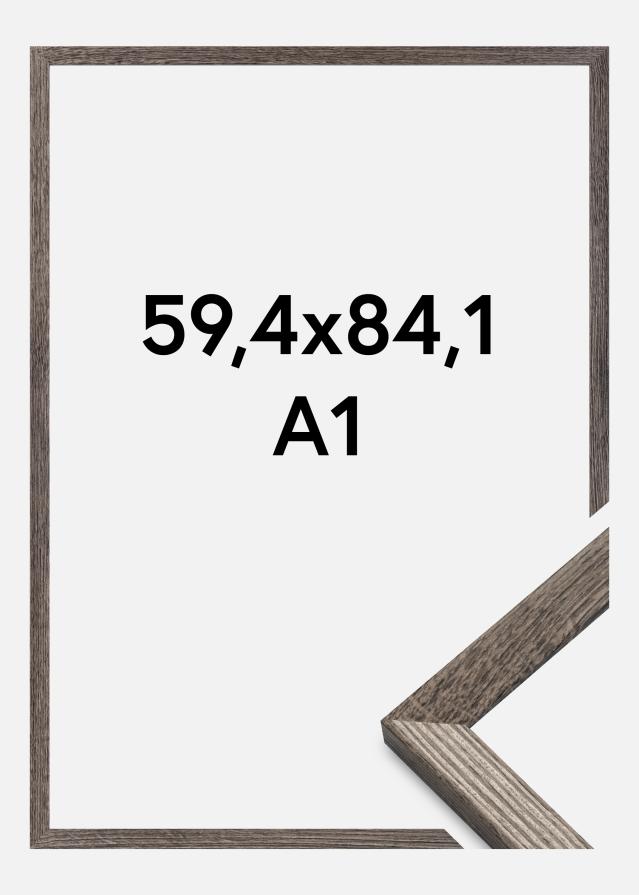 Moldura Fiorito Vidro acrílico Nogueira 59,4x84,1 cm (A1)