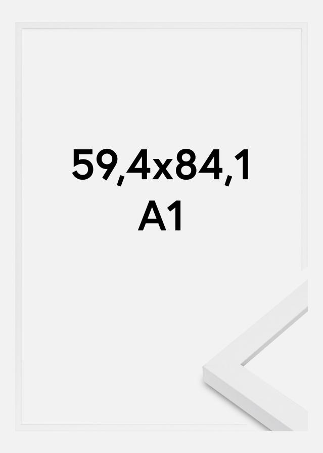 Moldura Modern Vidro acrílico Branco 59.4x84 cm (A1)