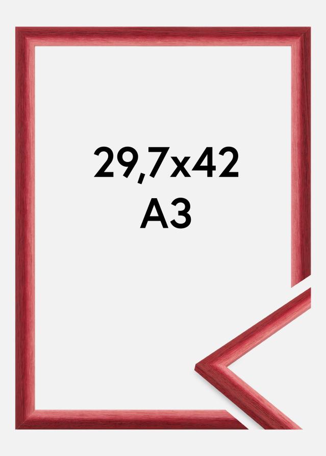 Moldura Cornwall Vidro acrílico Vermelho escuro 29,7x42 cm (A3)