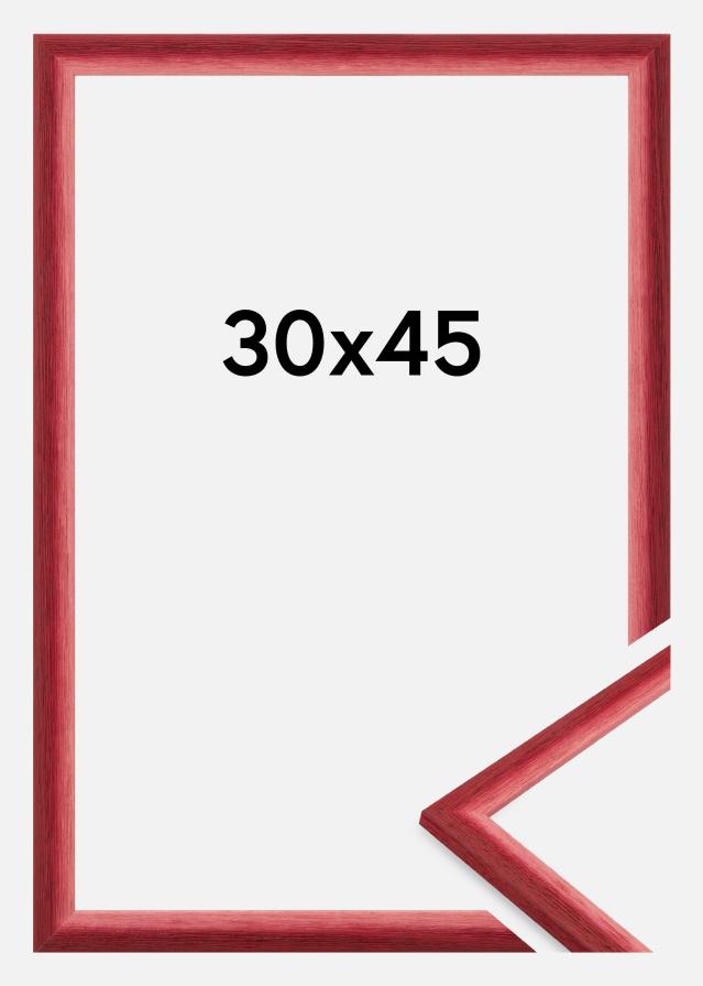 Moldura Cornwall Vidro acrílico Vermelho escuro 30x45 cm