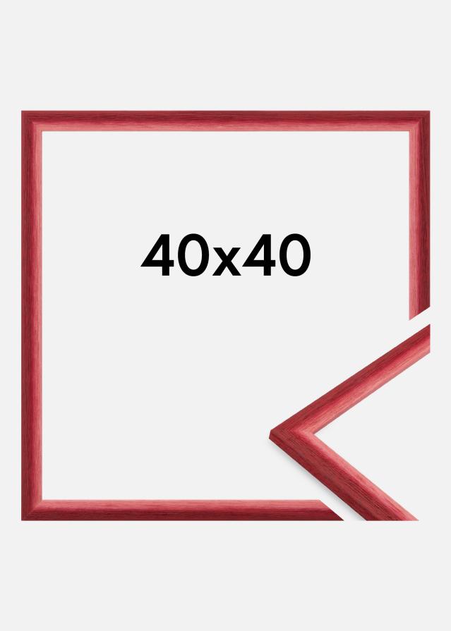 Moldura Cornwall Vidro acrílico Vermelho escuro 40x40 cm