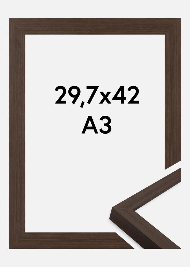 Moldura Wells Vidro acrílico Castanha 29,7x42 cm (A3)