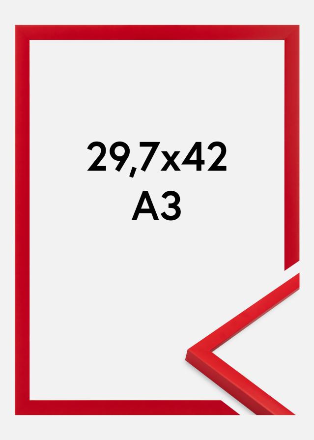 Moldura Kent Vidro acrílico Vermelha 29,7x42 cm (A3)