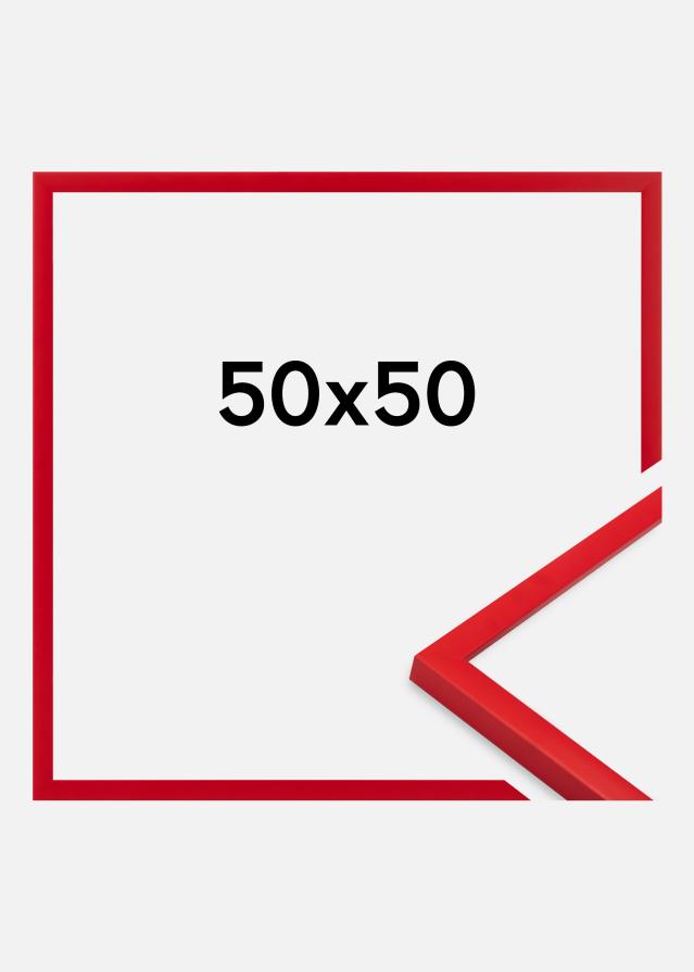 Moldura Kent Vidro acrílico Vermelho 50x50 cm