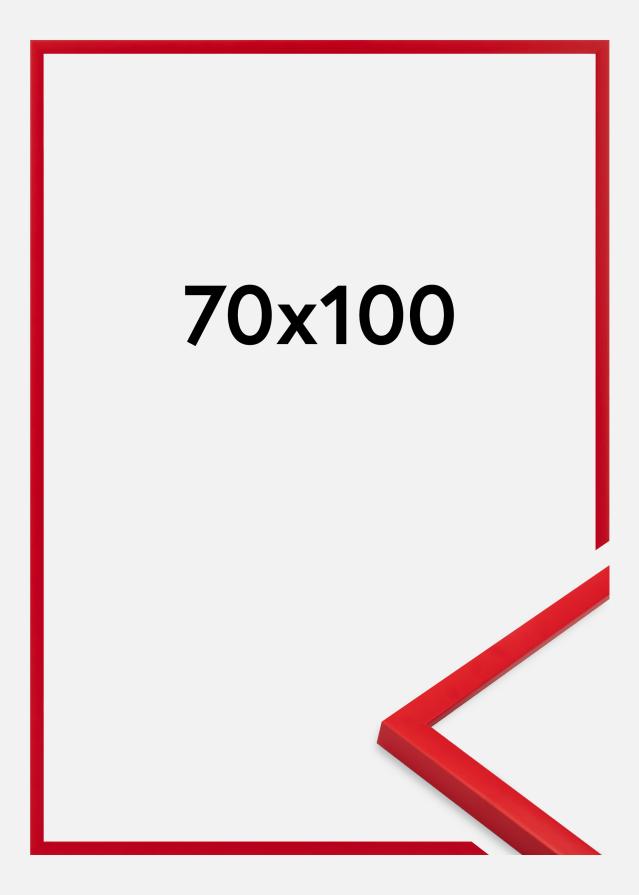 Moldura Kent Vidro acrílico Vermelho 70x100 cm