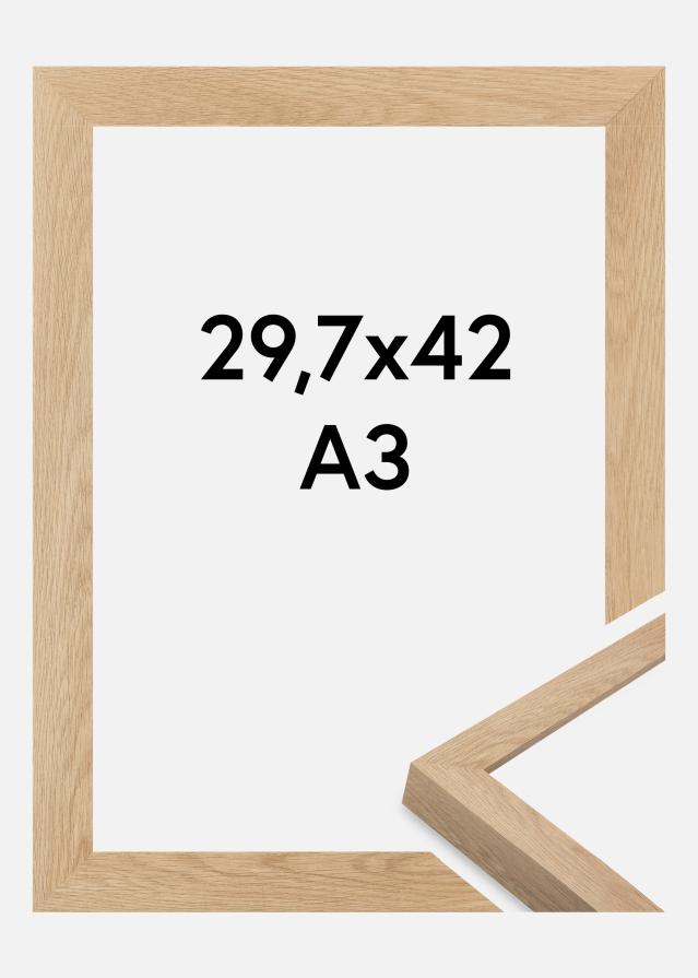 Moldura Wells Vidro acrílico Carvalho 29,7x42 cm (A3)