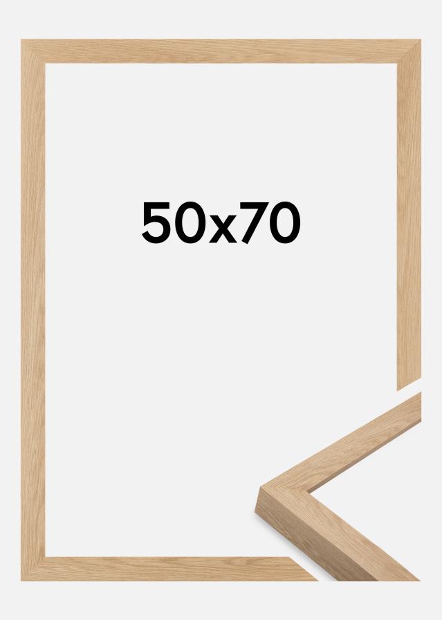 Moldura Wells Vidro acrílico Carvalho 50x70 cm