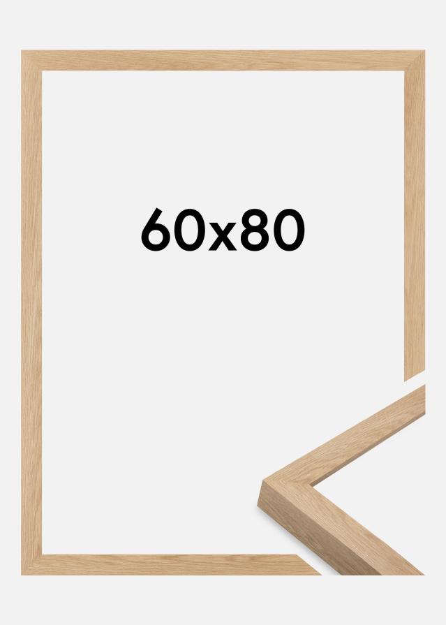 Moldura Wells Vidro acrílico Carvalho 60x80 cm