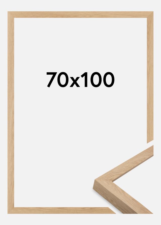 Moldura Wells Vidro acrílico Carvalho 70x100 cm