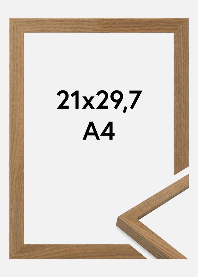 Moldura Salisbury Vidro acrílico Carvalho 21x29,7 cm (A4)